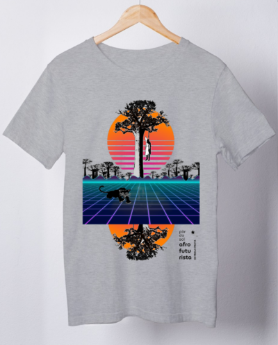 Camiseta Afrofuturista Pôr do Sol – Plus Size