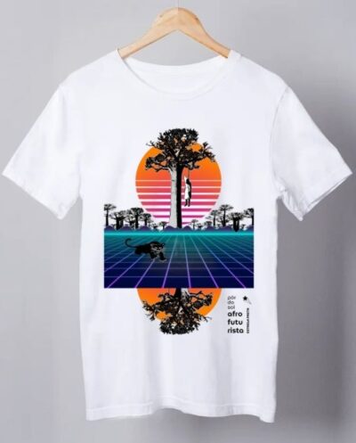 Camiseta Afrofuturista Pôr do Sol – Plus Size