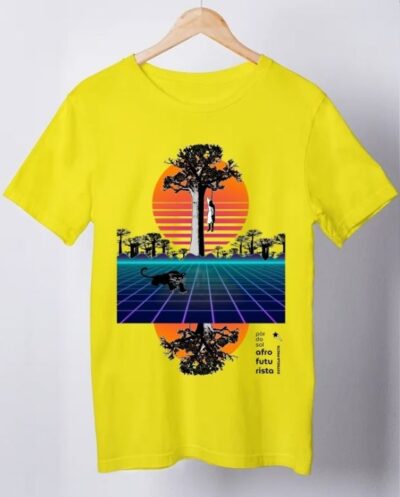 Camiseta Afrofuturista Pôr do Sol