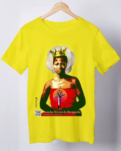 Camiseta Rainha Tereza de Benguela (QR Code)