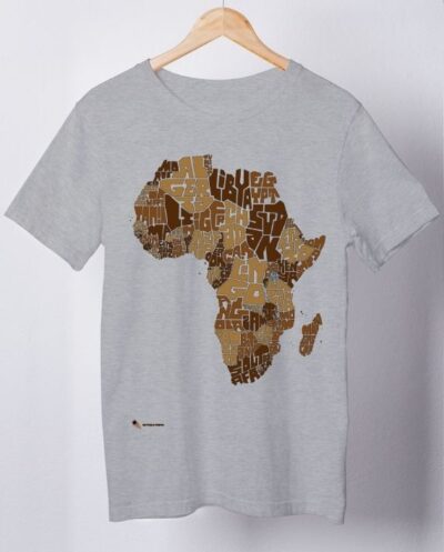 Camiseta África Brown Tipografia – Plus Size