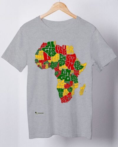 Camiseta África Rasta Tipografia