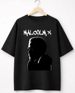 Oversized Malcolm X Black