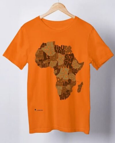 Camiseta África Brown Tipografia – XGG