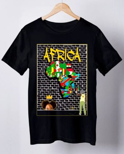 Camiseta África Bandeiras