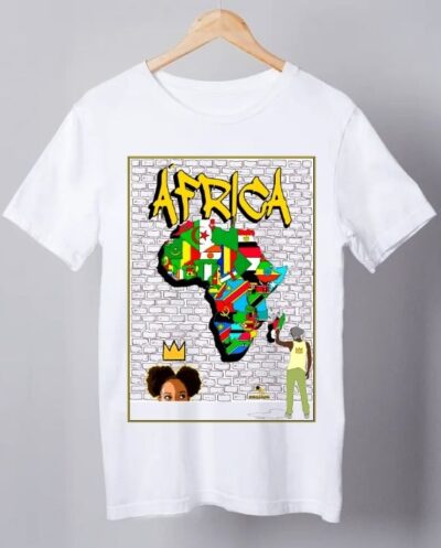 Camiseta África Bandeiras – Plus Size