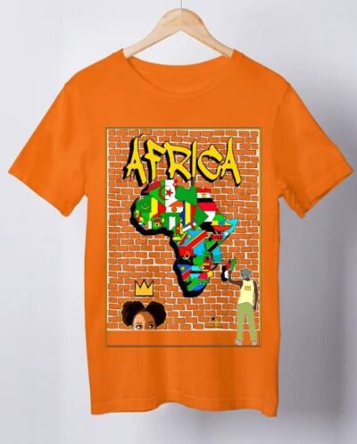 Camiseta África Bandeiras