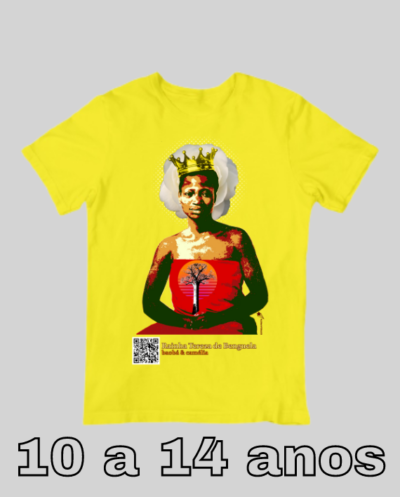 Camiseta Infantil Rainha Tereza de Benguela (10 a 14 anos)