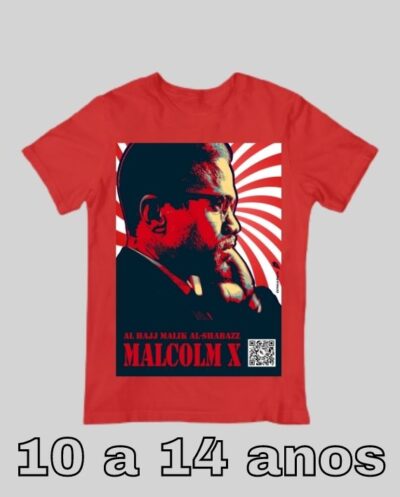 Camiseta Infantil Malcolm X (10 a 14 anos)