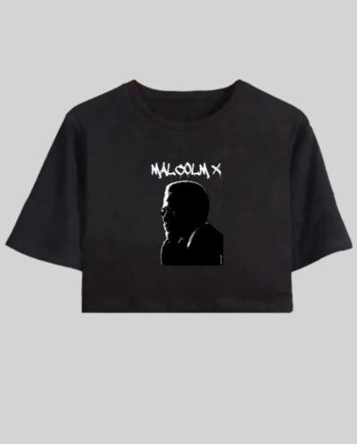 Cropped Malcolm X Black