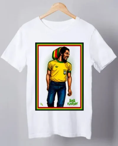 Camiseta Bob Marley Brasil – Plus Size