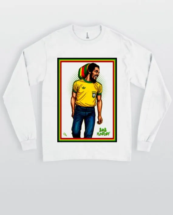 Manga Longa Bob Marley - Brasil