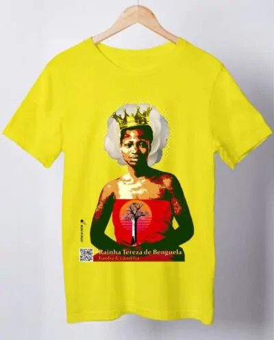 Camiseta Rainha Tereza de Benguela (QR Code)