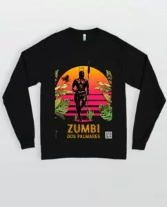 Manga Longa Zumbi dos Palmares (QR Code)