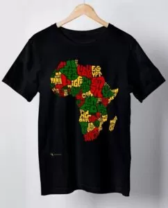 Camiseta África Rasta Tipografia - XGG