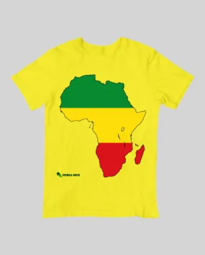 Camiseta Infantil África Rasta (10 a 14 anos)